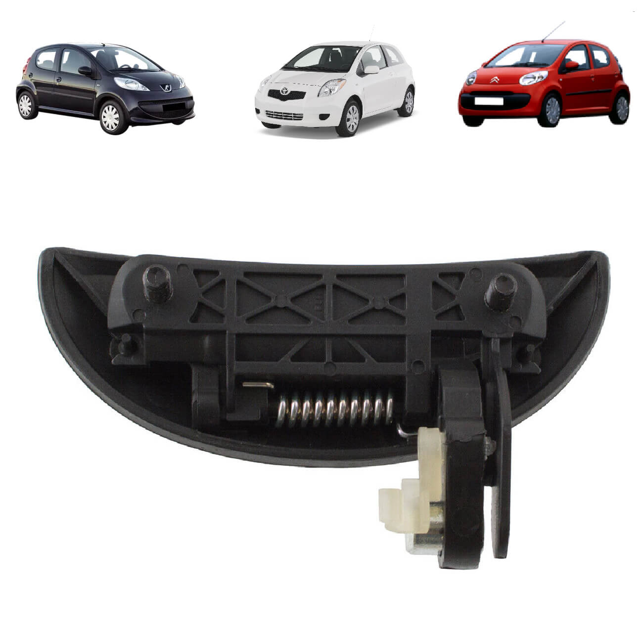 Puxador Porta Exterior Frente Esquerda Citroen C1 Peugeot 107 Toyota Aygo - 9101AJ / 9101AK / 69220-0H901