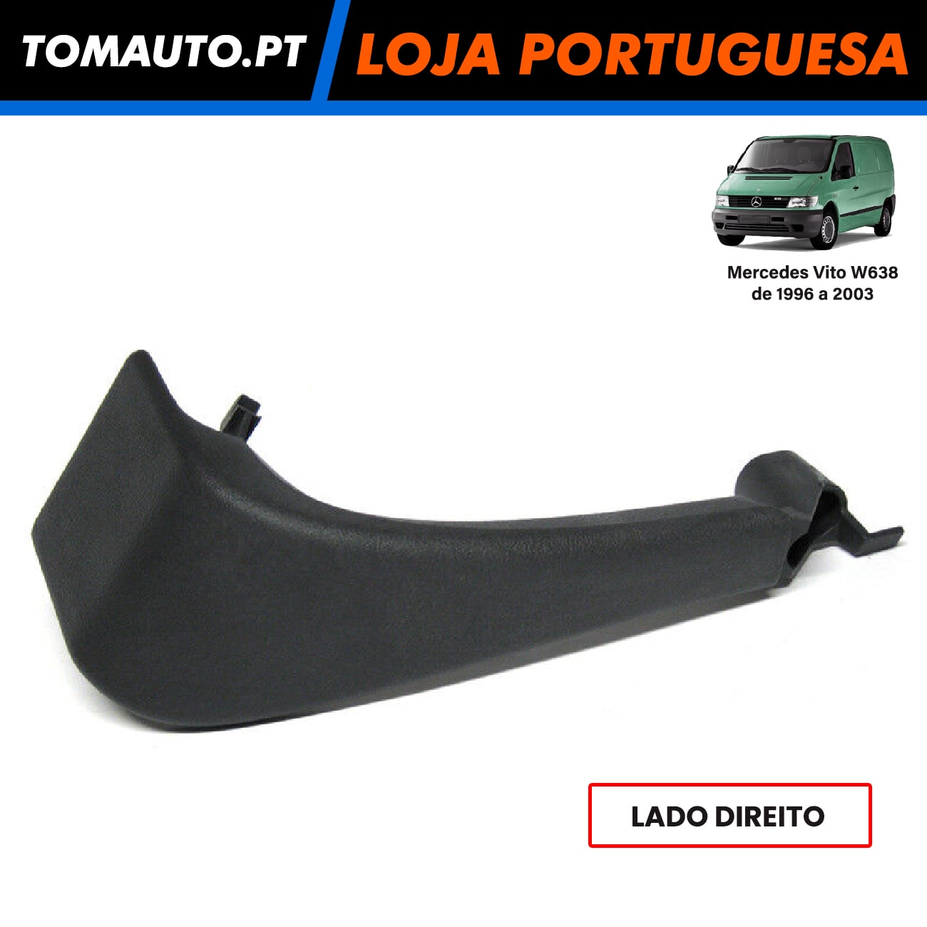 Pega Porta Frente Direita Mercedes Vito W638 (96-03) - 6387270580