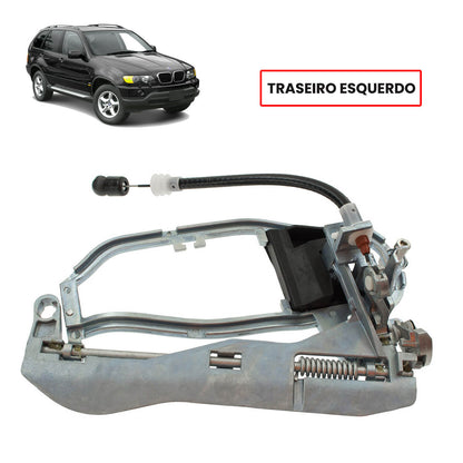 Pega de porta traseira esquerda BMW X5 E53 1999 a 2006 OEM 51218243635