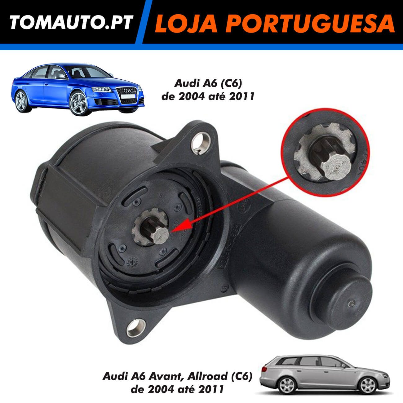 Pinça do travão de estacionamento para Audi A6 C6 Avant Allroad 4F0998281B