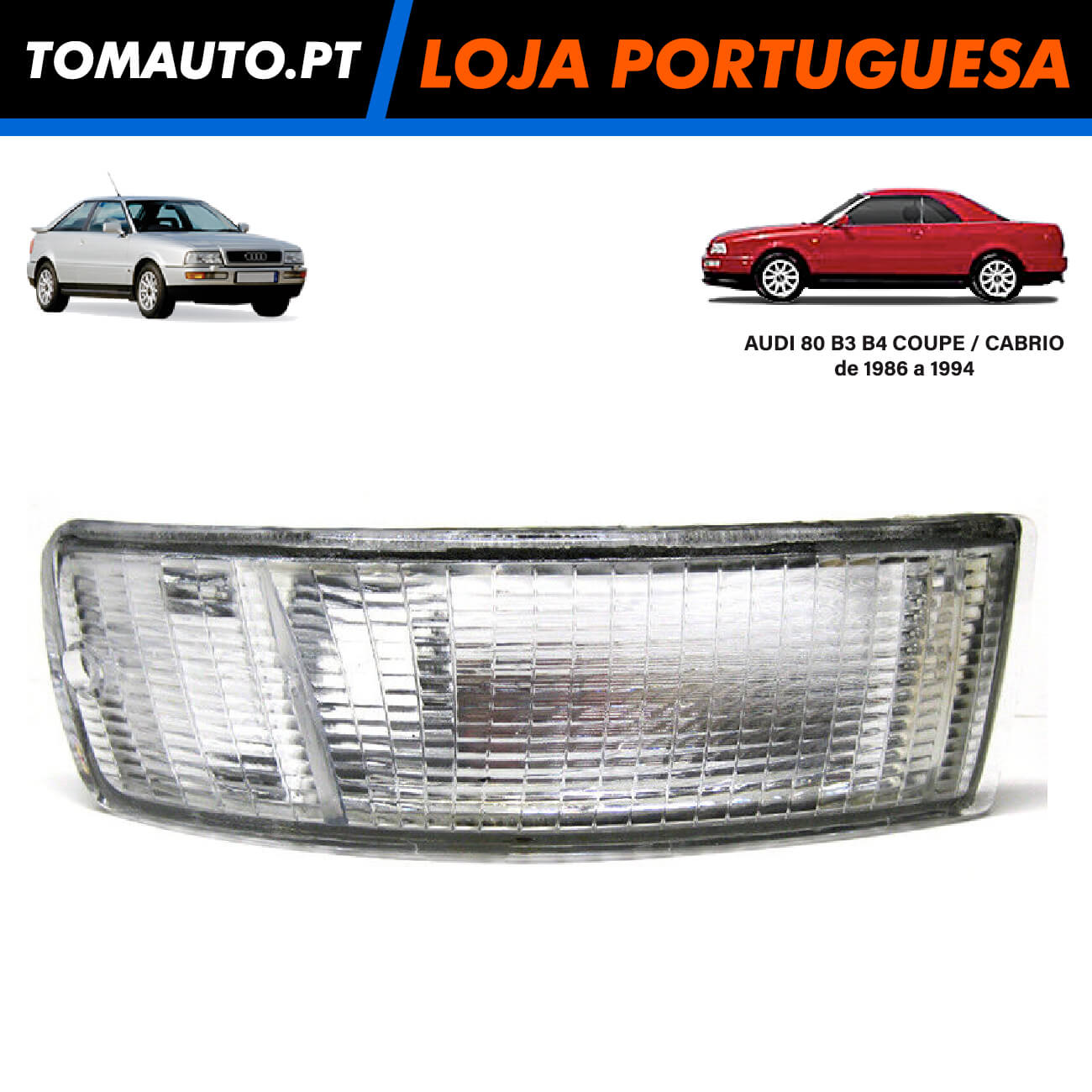 Pisca Branco Direita Audi 80 B3/B4 (3 portas/descapotável) (86-94) - 895953056A