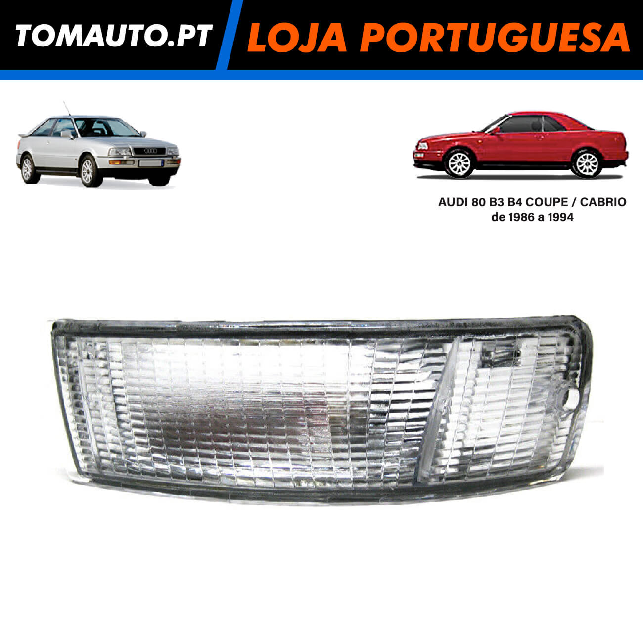 Pisca Branco Esquerda Audi 80 B3/B4 (3 portas/descapotável) (86-94) - 895953055A