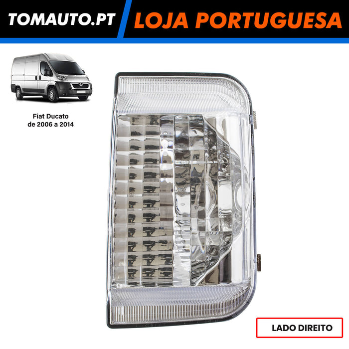 Pisca de espelho de retrovisor direito Fiat Ducato III de 2006 a 2014
