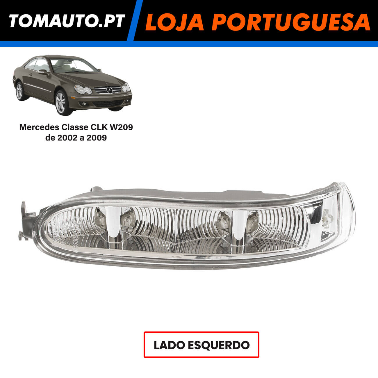 Pisca Retrovisor Esquerdo Mercedes CLK W209 2308200721