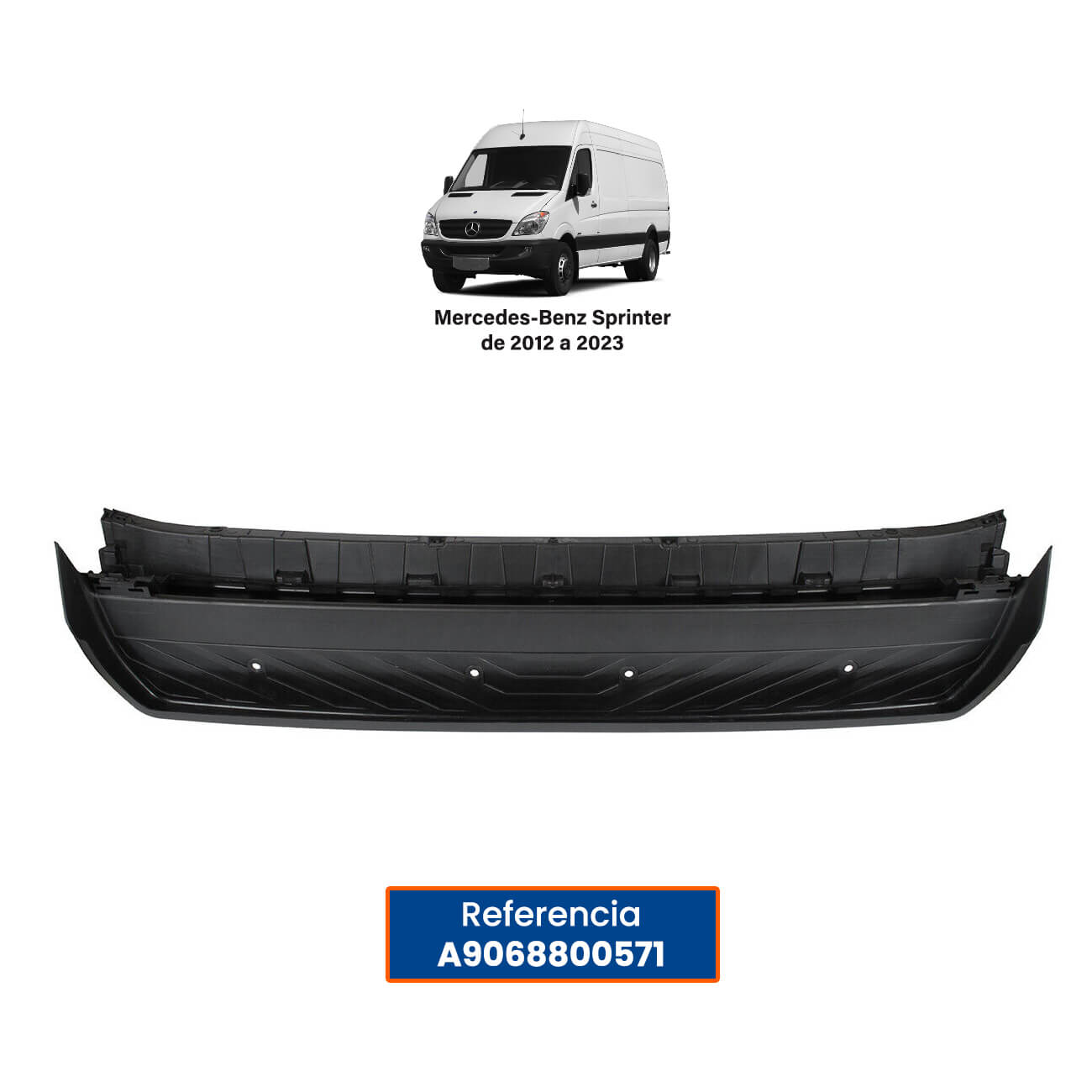 Piso detrás Mercedes Sprinter 2006 a 2019 9068800571 9068803171 9068803271 9065200331 9065200531