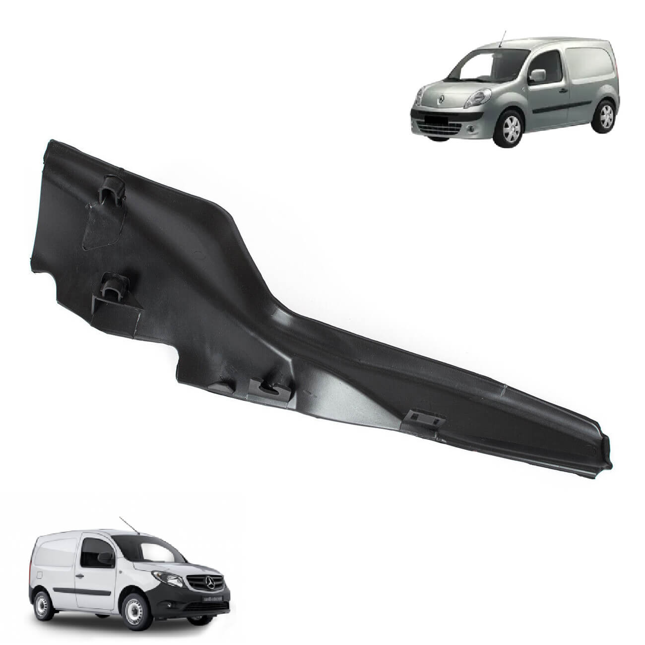 Plástico de proteção direita para-brisas Renault Kangoo Mercedes Citan 8200439448