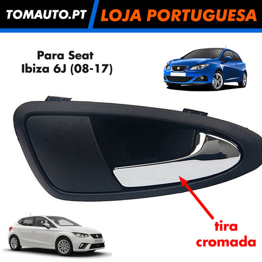 Puxador dianteiro de porta interior do lado direito para Seat Ibiza 6J OEM 6J0837114A