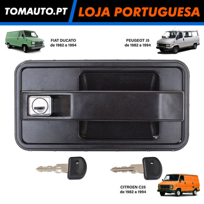 Puxador Porta Direita Fiat Ducato, Citroen C25 e Peugeot J5 (82-94) - 9101.H0