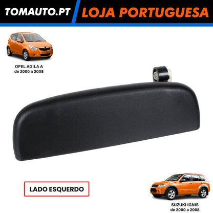 Puxador Porta Esquerda Opel Agila e Suzuki Ignis (00-08) - 82802-81A01-5PK / 8280262L005PK / 82802-77A01-5PK / 82802-T77G00-A