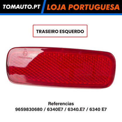 Refletor Traseiro Esquerdo Citroen, Peugeot, Fiat, Opel e Toyota - 9659830680 / 6340E7