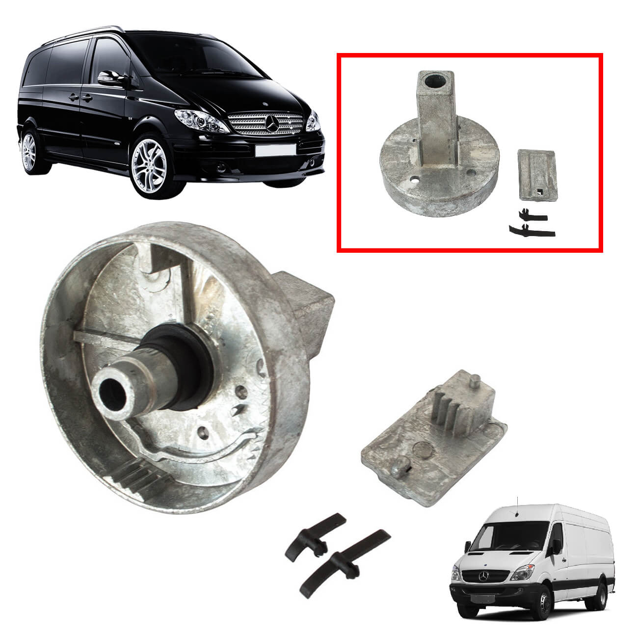 Reparação de roda braço de apoio Mercedes Sprinter 906 Vito Viano W639