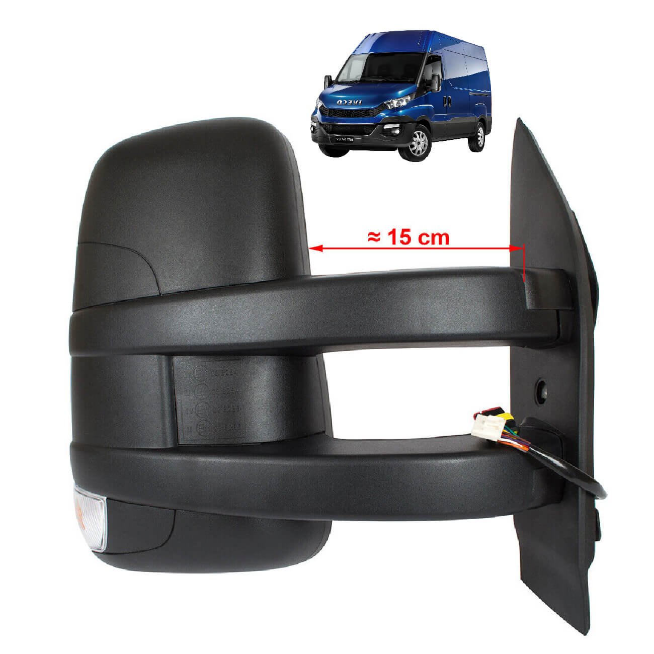 Retrovisor Completo Direito Pisca Aquecido Eletrico Iveco Daily 6