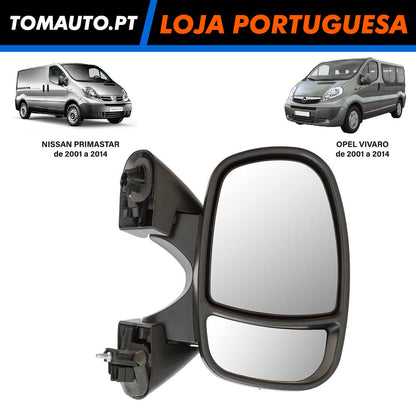 Retrovisor Eletrico Direito Opel Vivaro Nissan Primastar (01-14) - 4408531 / 4410618 / 4410641 / 9630100QAM