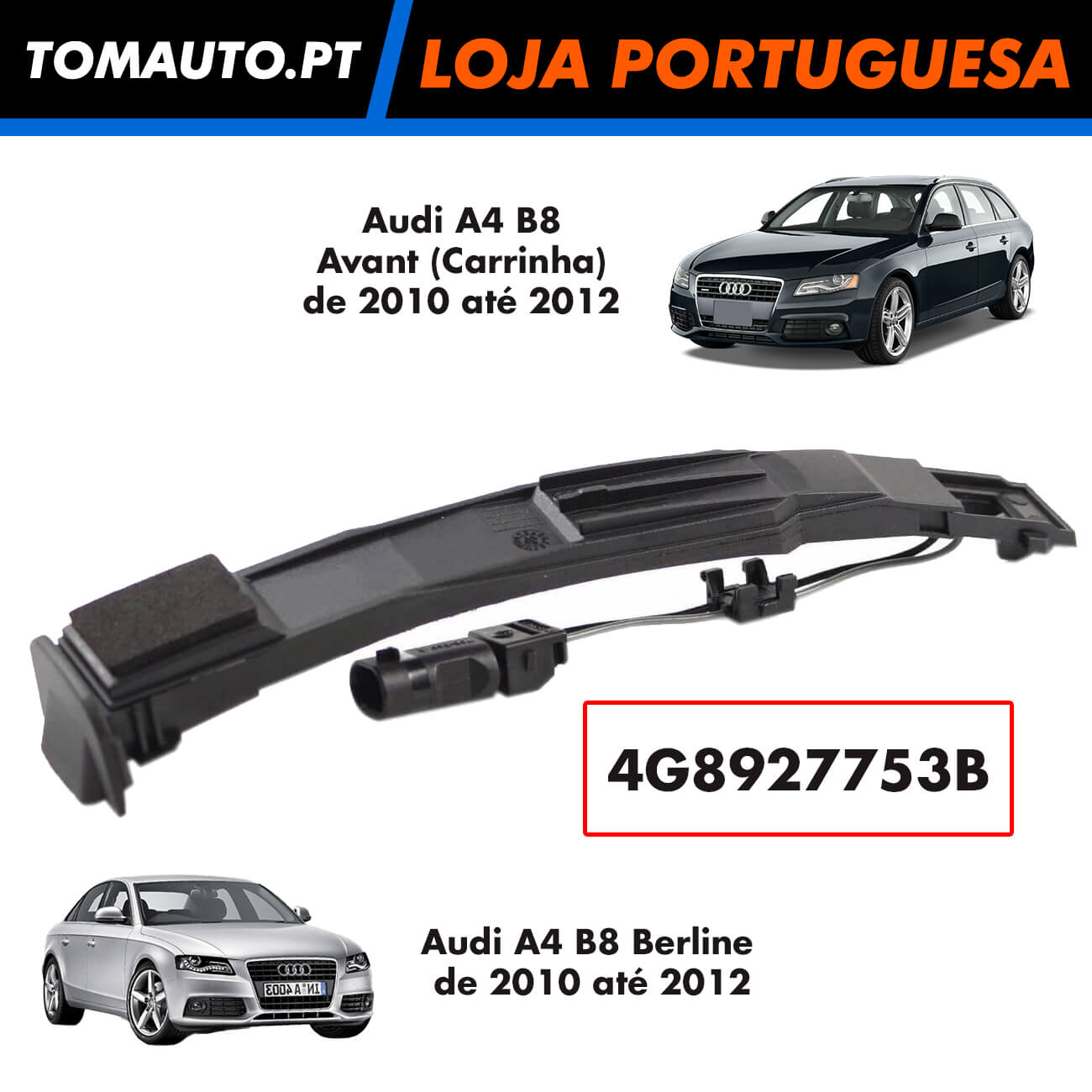 Sensor da pega da porta para Audi A4 B8 4G8927753B