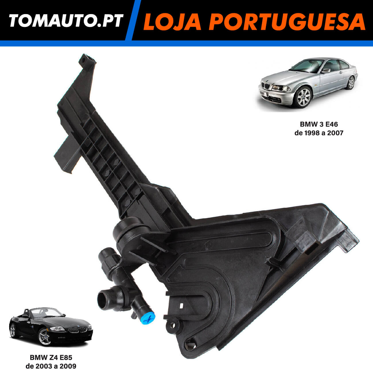 Suporte Deposito Expansão 17111436250 BMW 3 E46 (98-07) Z4 E85 (03-09)