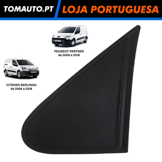 Tampa Interior Retrovisor Esquerda Citroen Berlingo e Peugeot Partner - 9015EK