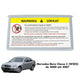 Tampa do pala sol cinza para Mercedes Classe C W203 - imagem 2