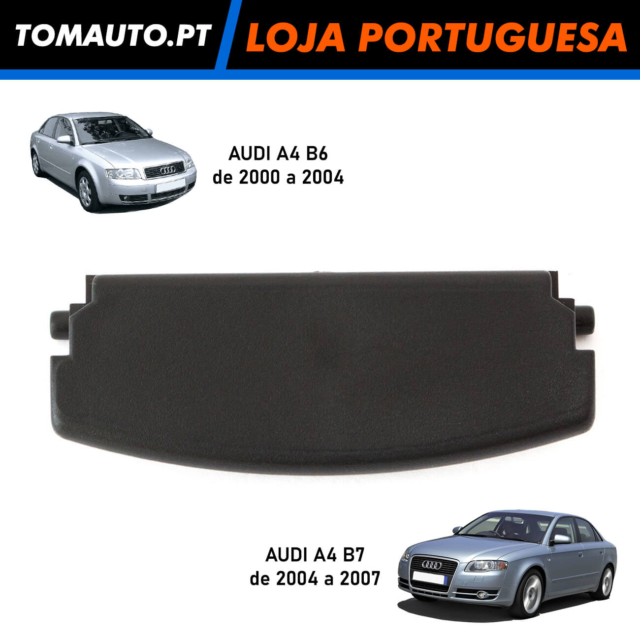 Tampa de reparação do apoio de braço preto para Audi A4 B6 B7