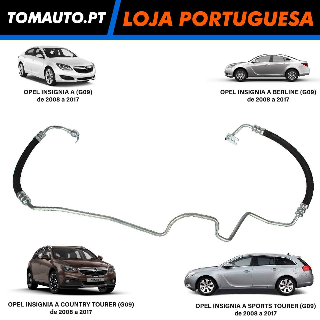 Tubo Direção Assistida Opel Insingia A 2.0 CDTI de 2008 a 2017