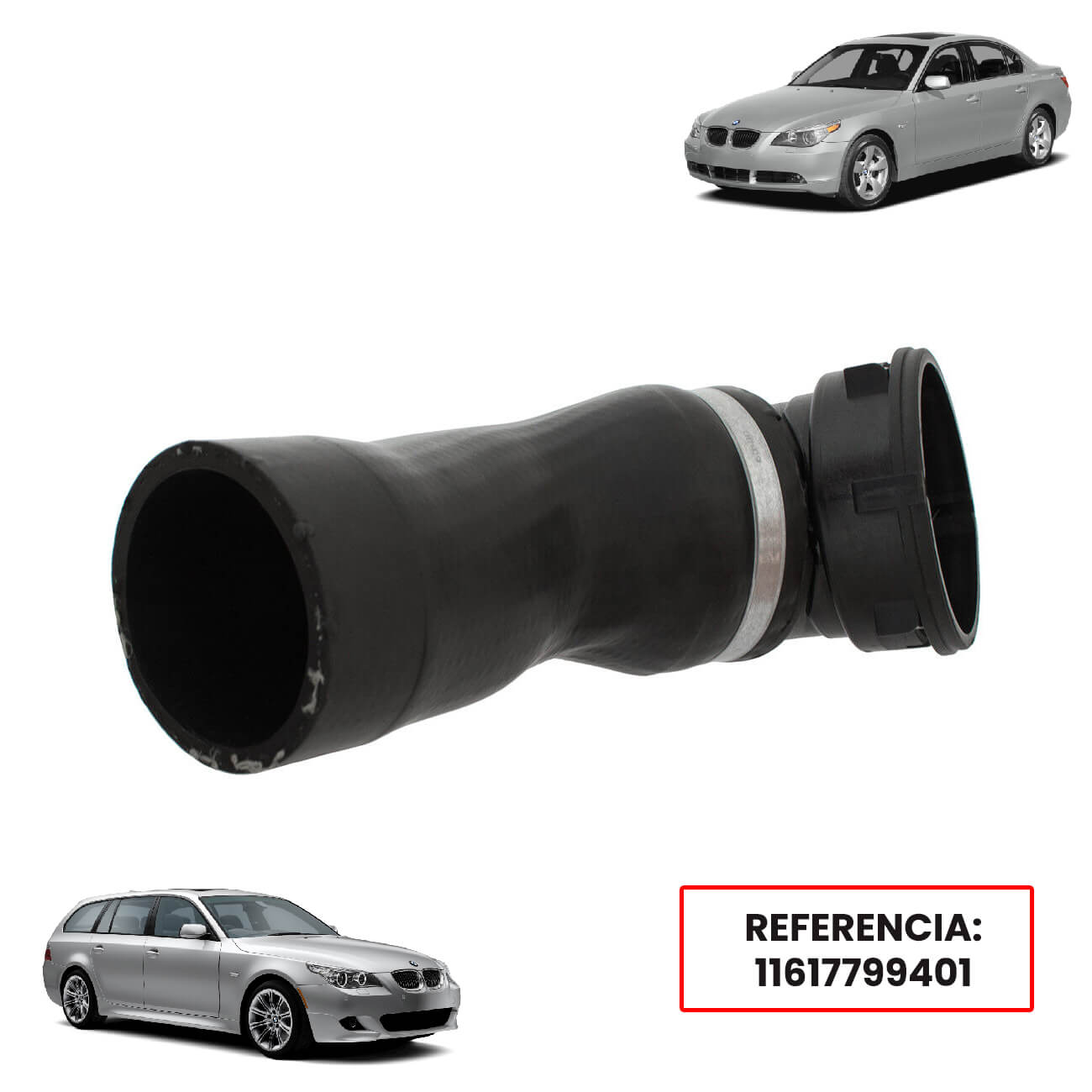 Tubo do turbo BMW 5 E60 Berline E61 Carrinha