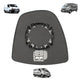 Vidro de espelho retrovisor esquerdo Trafic Vivaro Primastar 4408323 - 7701050267 - 7701052624 - imagem 2